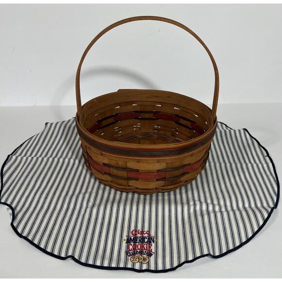 Longaberger Crisco American‎ Cookie Celebration Basket & Liner 1992 - Picture 3 of 12
